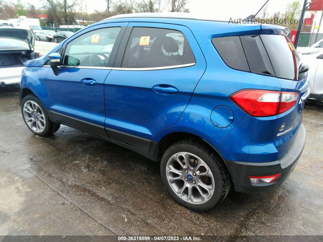 2019 Ford Ecosport Titanium Blue vin: MAJ6S3KL5KC294306