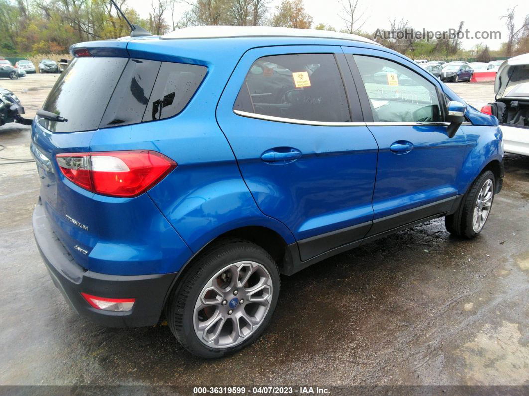 2019 Ford Ecosport Titanium Blue vin: MAJ6S3KL5KC294306