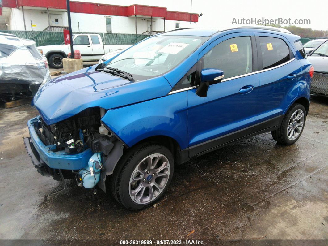 2019 Ford Ecosport Titanium Blue vin: MAJ6S3KL5KC294306