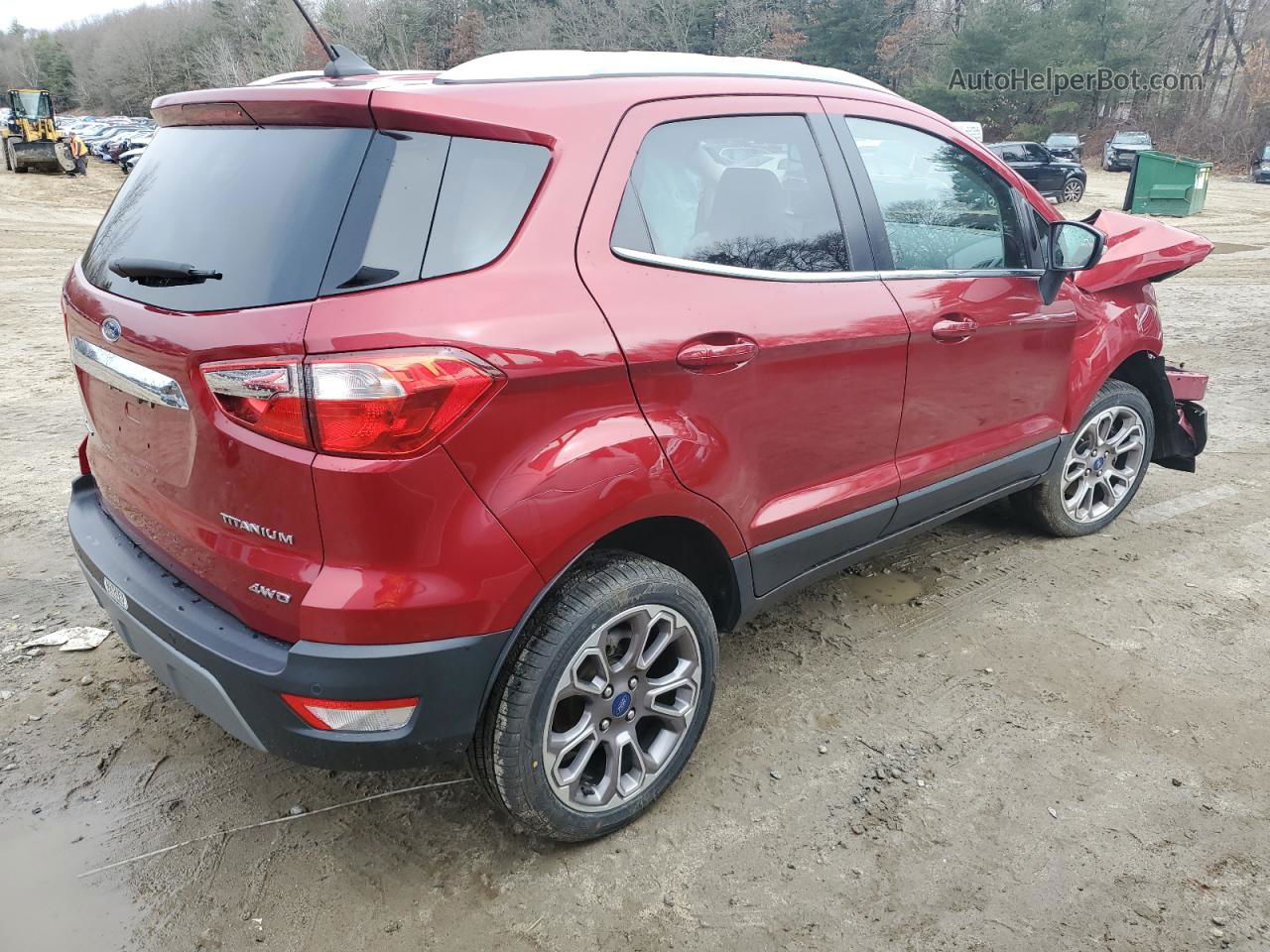 2019 Ford Ecosport Titanium Burgundy vin: MAJ6S3KL5KC296556