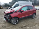 2019 Ford Ecosport Titanium Burgundy vin: MAJ6S3KL5KC296556