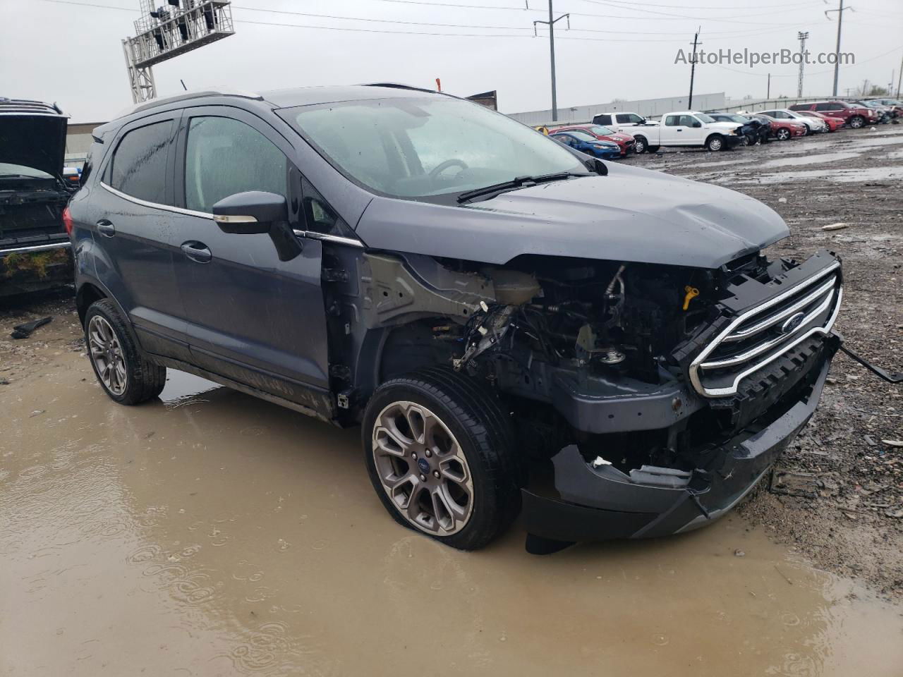 2019 Ford Ecosport Titanium Gray vin: MAJ6S3KL5KC306860