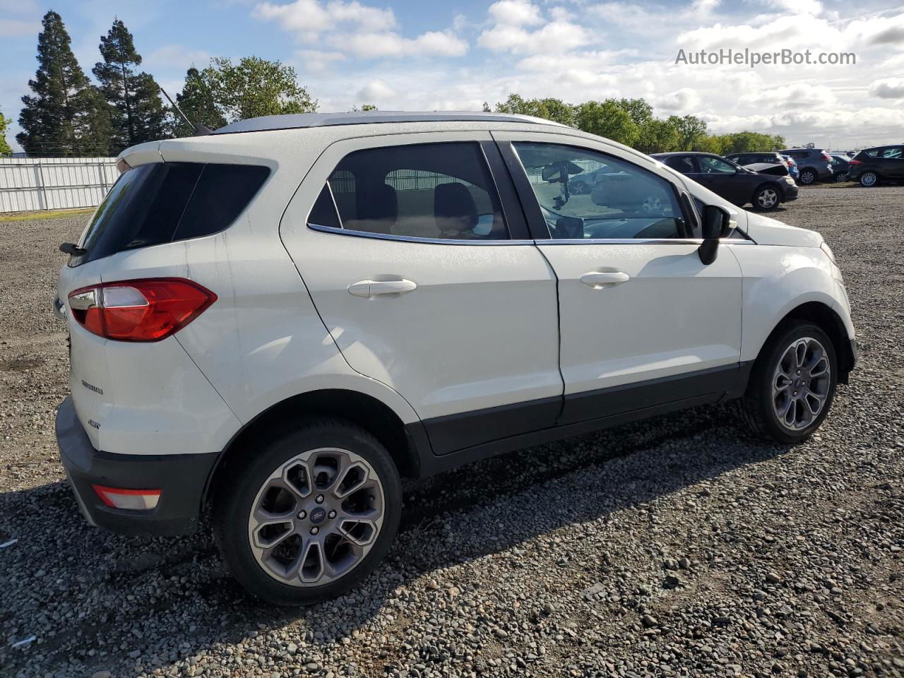 2020 Ford Ecosport Titanium White vin: MAJ6S3KL5LC362332