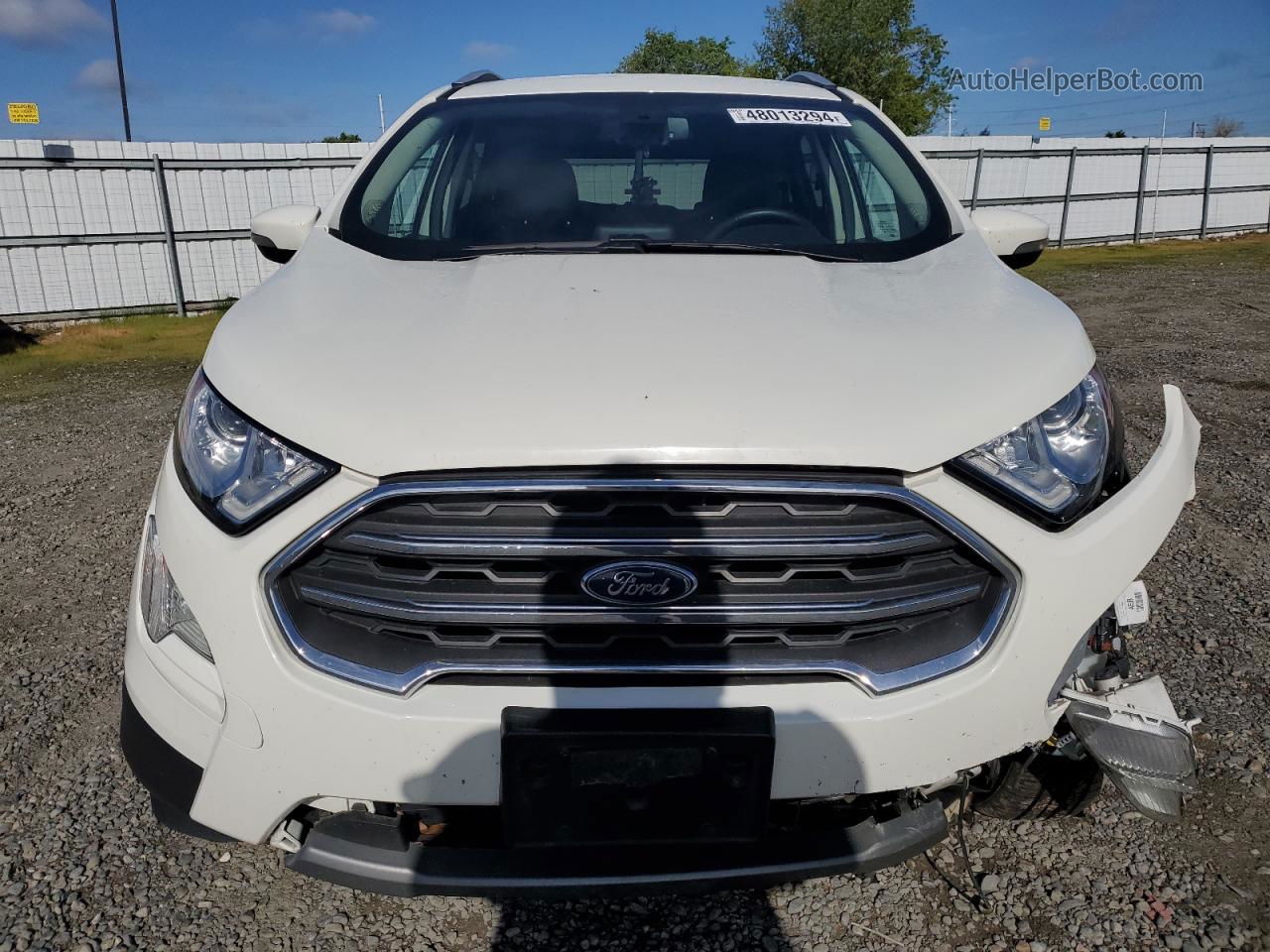 2020 Ford Ecosport Titanium White vin: MAJ6S3KL5LC362332