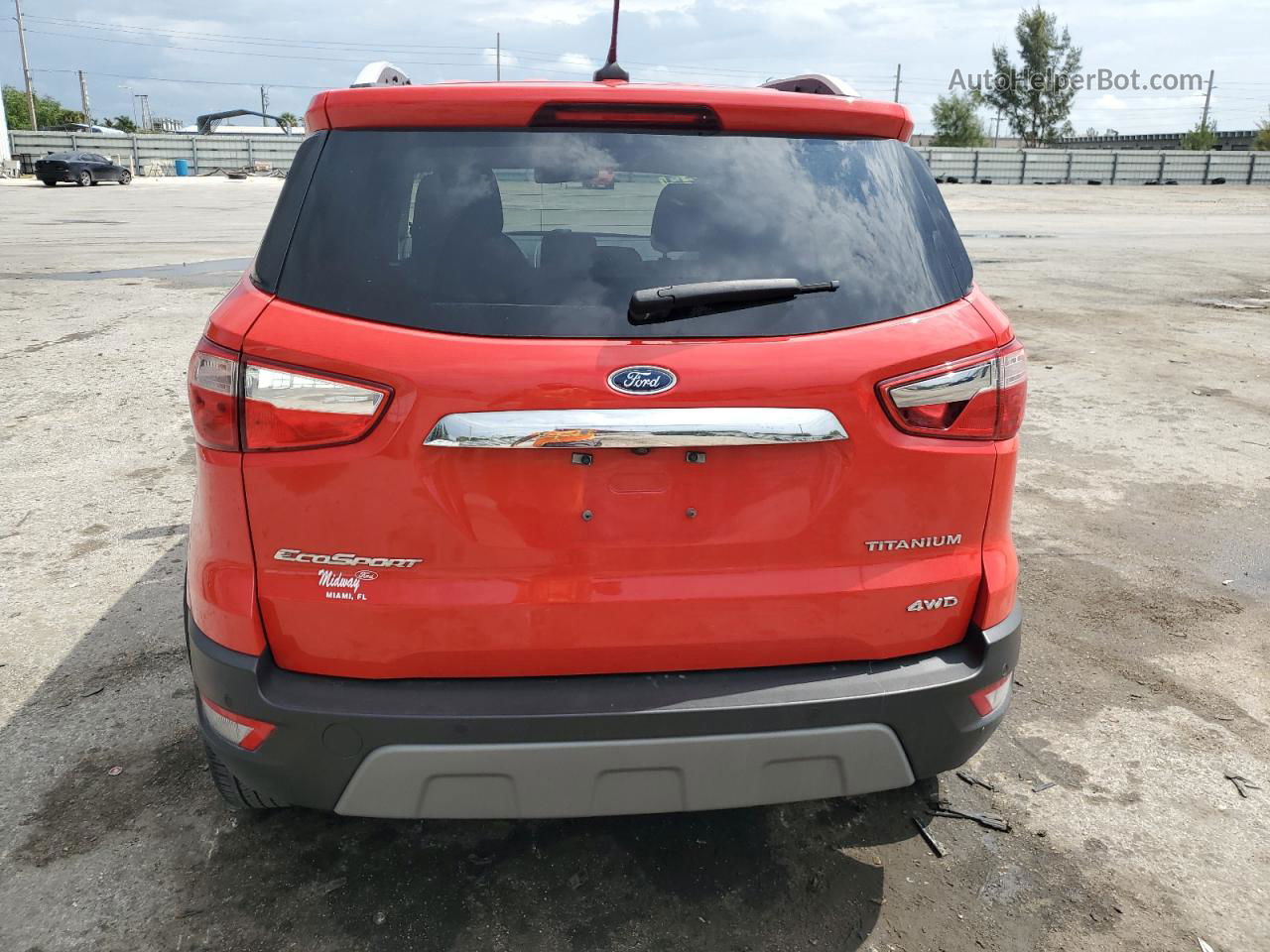 2020 Ford Ecosport Titanium Red vin: MAJ6S3KL5LC363643