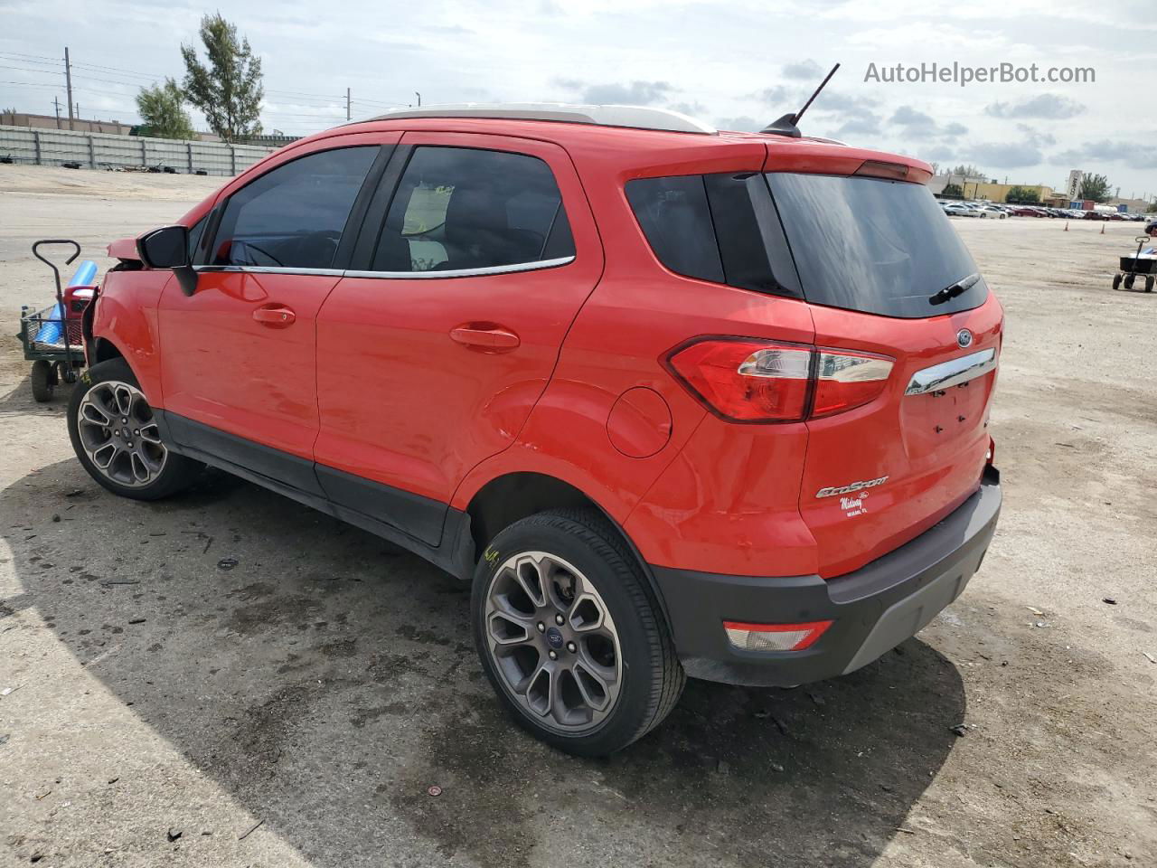 2020 Ford Ecosport Titanium Red vin: MAJ6S3KL5LC363643