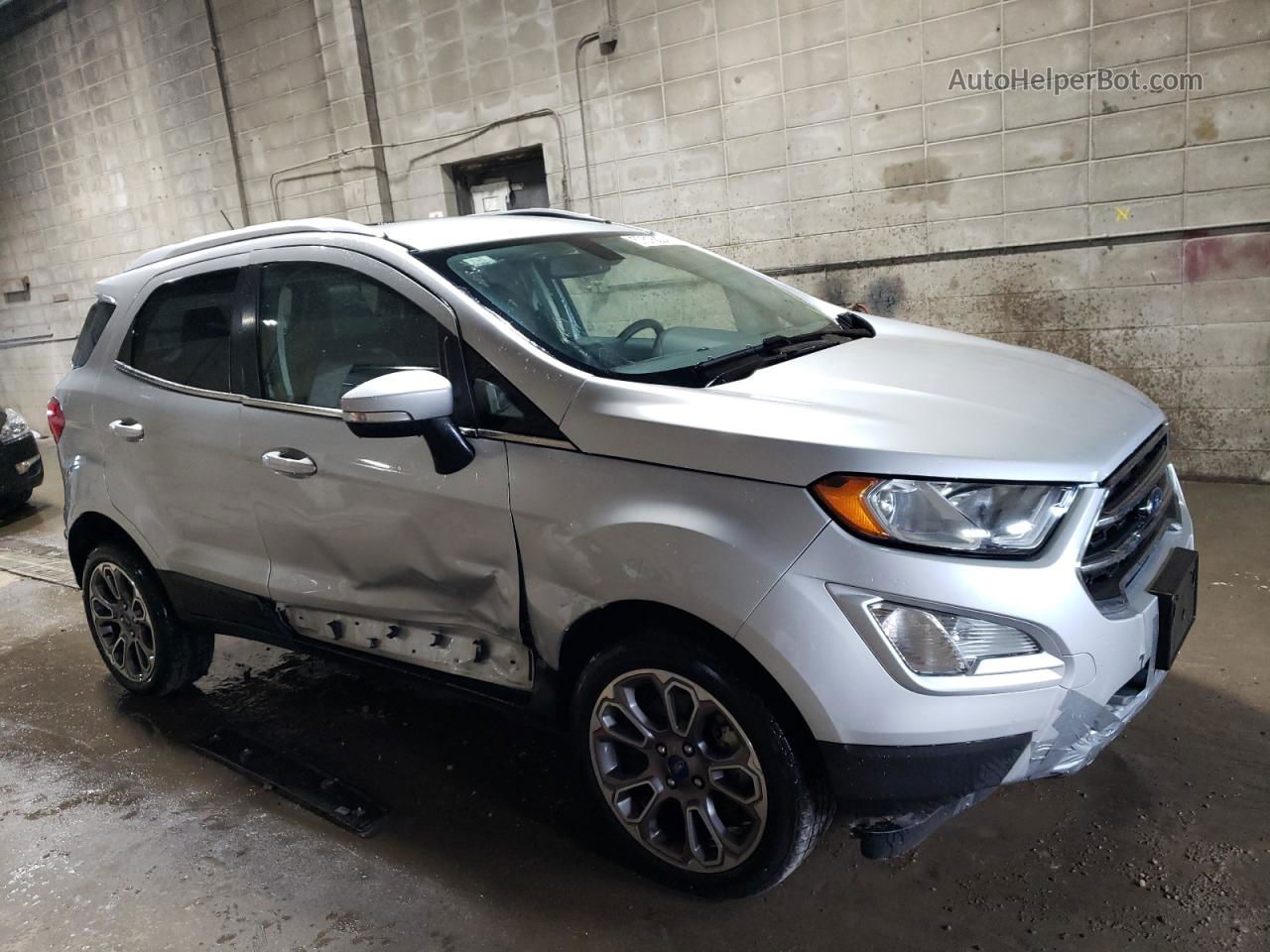 2019 Ford Ecosport Titanium Серебряный vin: MAJ6S3KL6KC250976