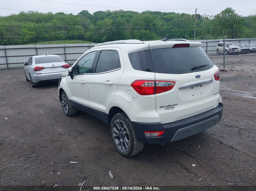 2019 Ford Ecosport Titanium White vin: MAJ6S3KL6KC253599