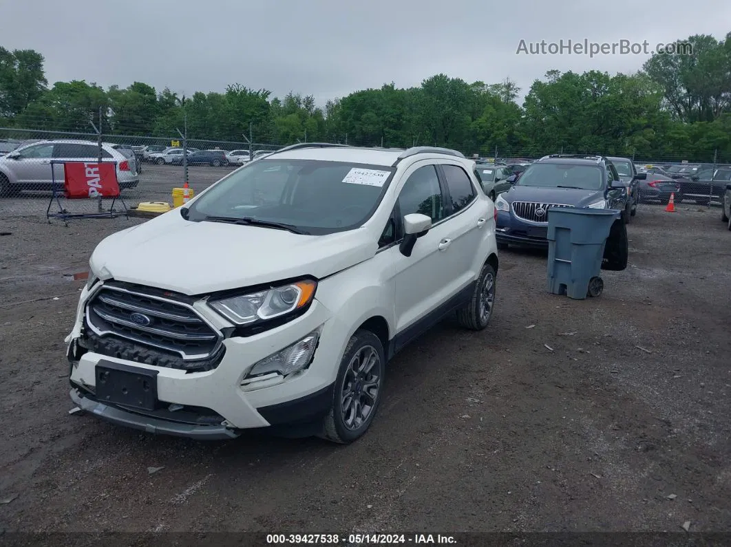 2019 Ford Ecosport Titanium White vin: MAJ6S3KL6KC253599