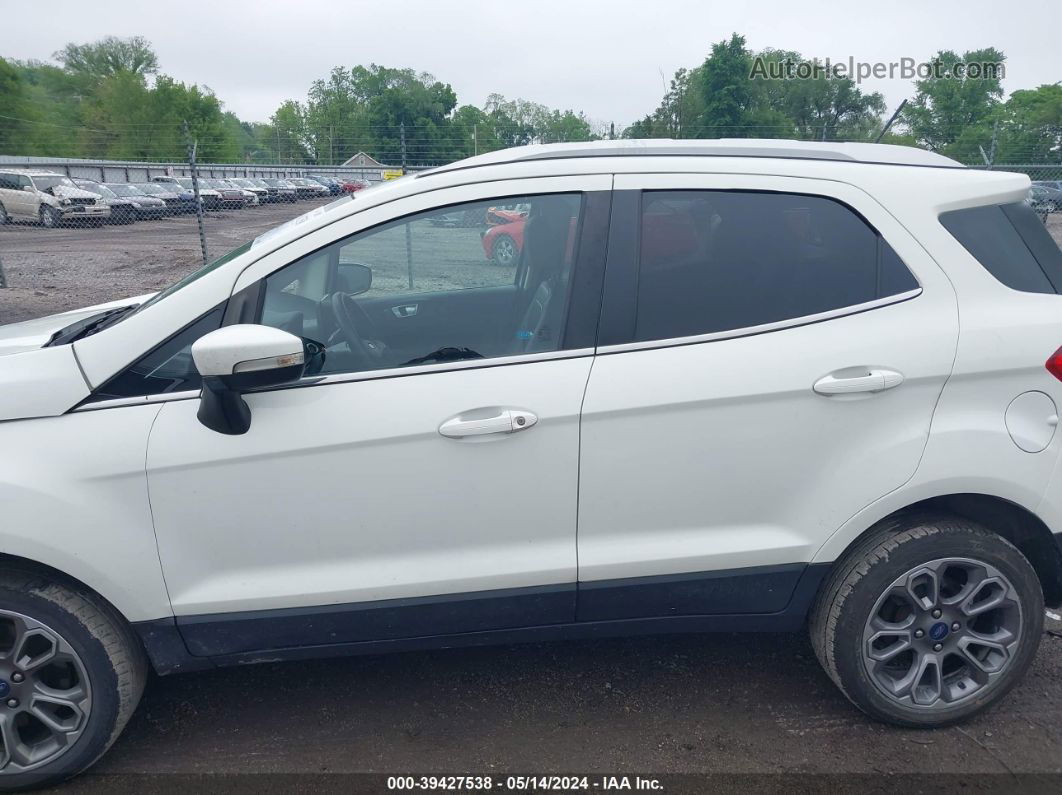 2019 Ford Ecosport Titanium White vin: MAJ6S3KL6KC253599