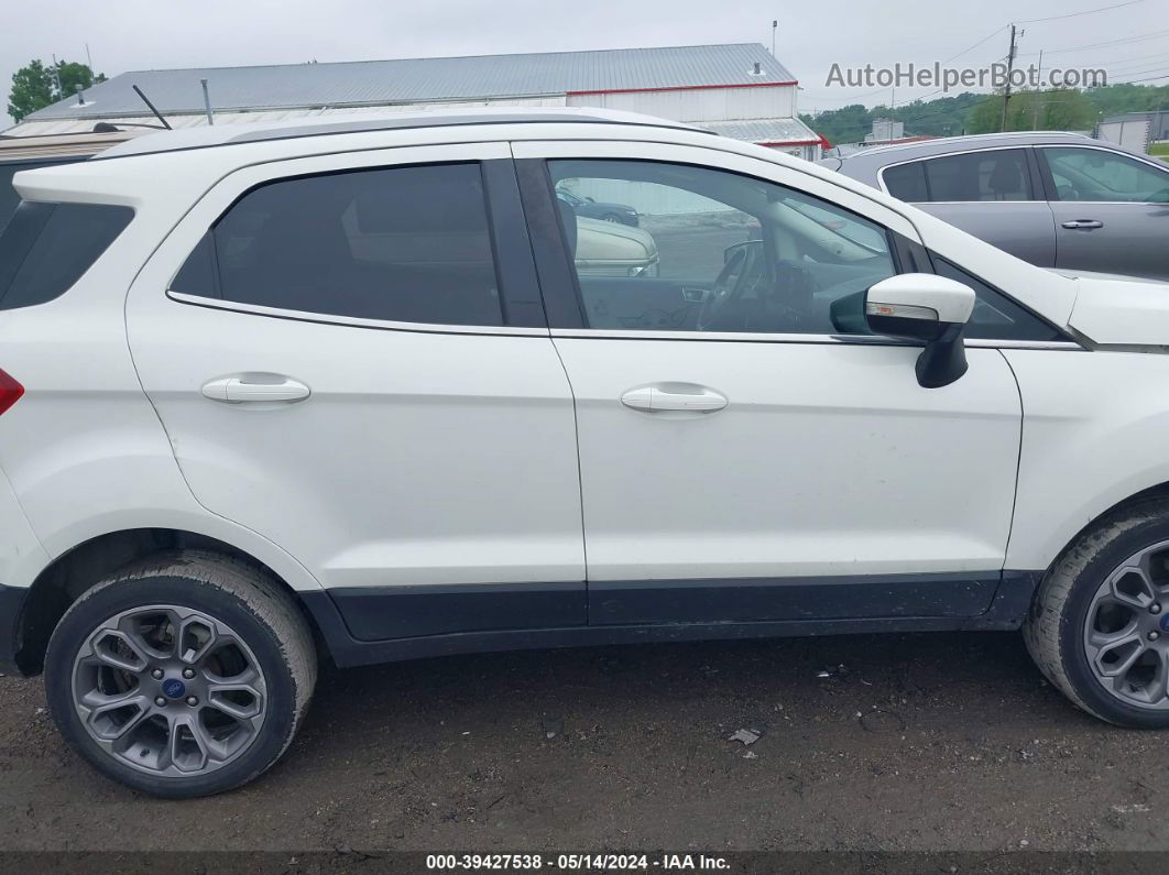 2019 Ford Ecosport Titanium White vin: MAJ6S3KL6KC253599