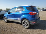 2019 Ford Ecosport Titanium Blue vin: MAJ6S3KL6KC287333