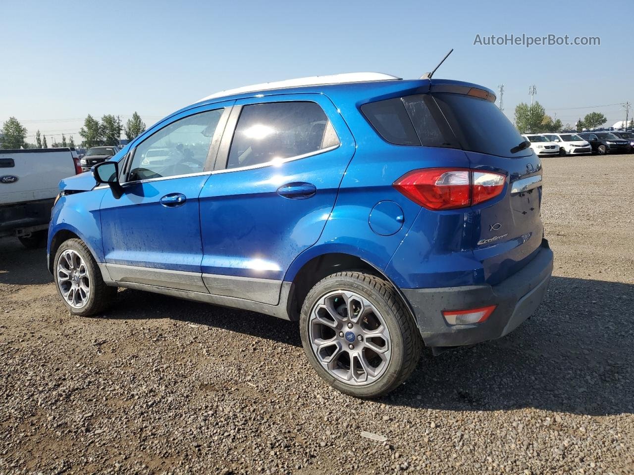 2019 Ford Ecosport Titanium Синий vin: MAJ6S3KL6KC287333