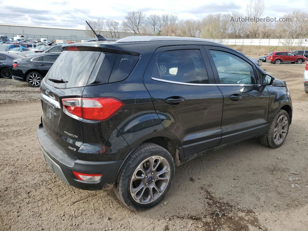 2020 Ford Ecosport Titanium Черный vin: MAJ6S3KL6LC351713