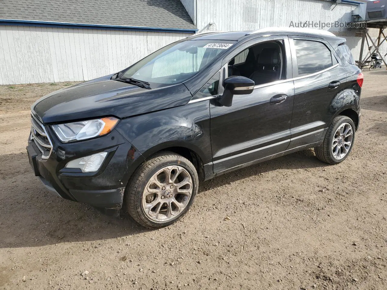 2020 Ford Ecosport Titanium Черный vin: MAJ6S3KL6LC351713