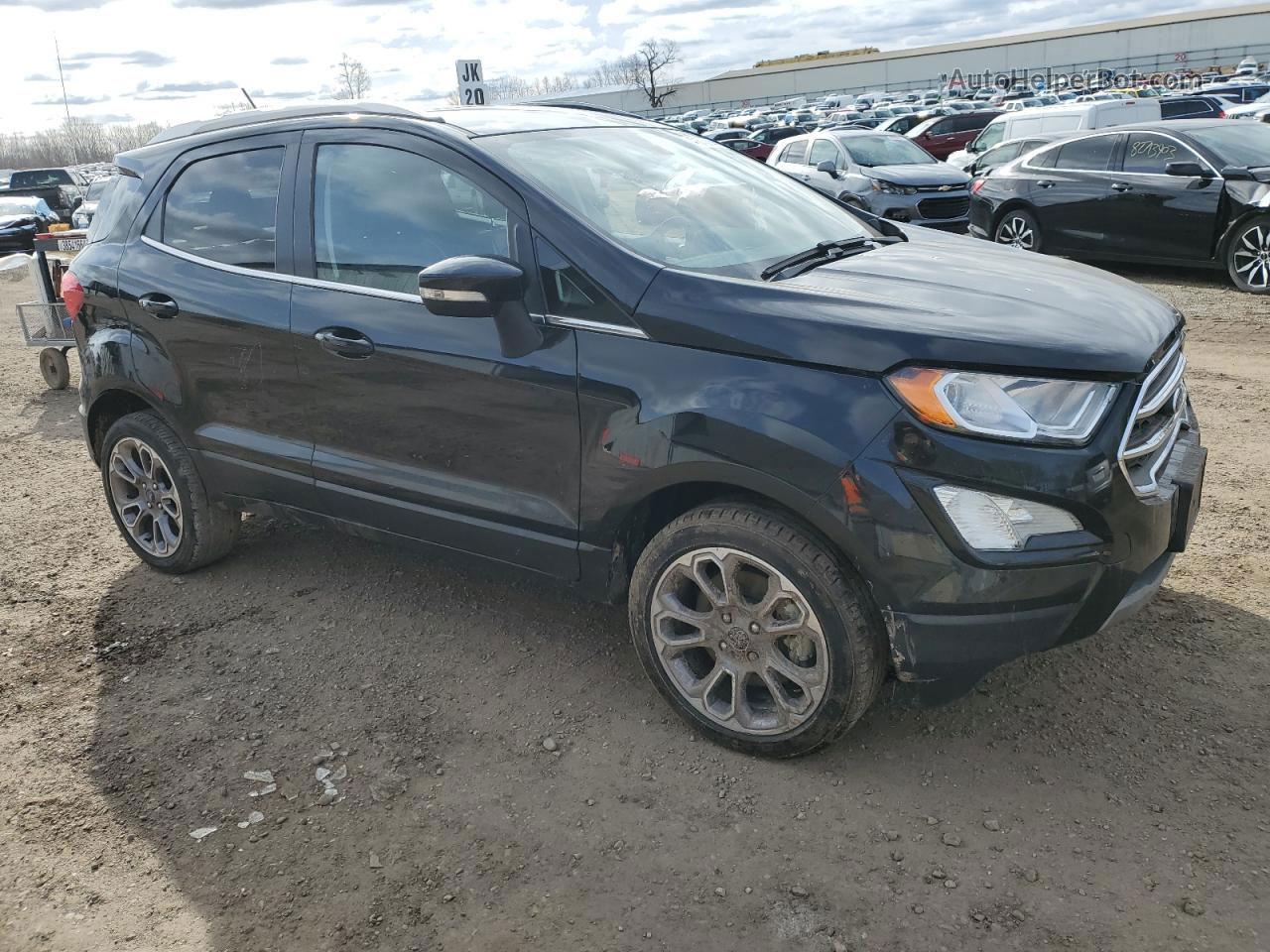 2020 Ford Ecosport Titanium Черный vin: MAJ6S3KL6LC351713