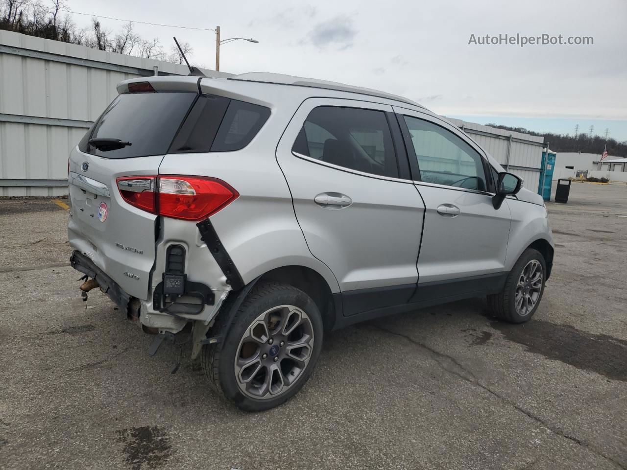 2020 Ford Ecosport Titanium Серебряный vin: MAJ6S3KL6LC355406