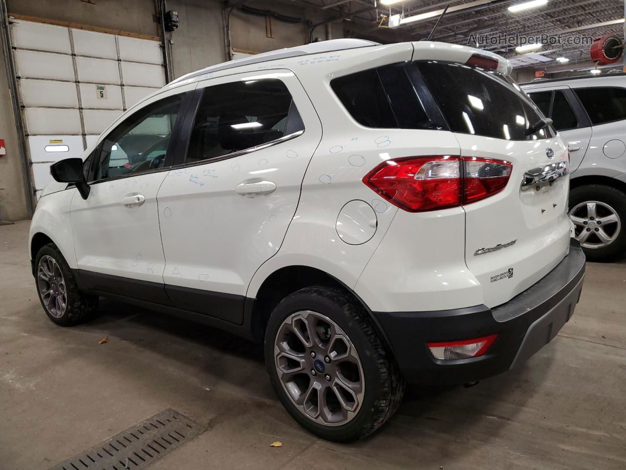 2019 Ford Ecosport Titanium White vin: MAJ6S3KL7KC310800