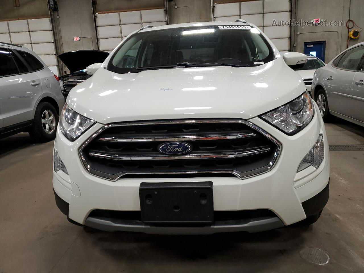 2019 Ford Ecosport Titanium White vin: MAJ6S3KL7KC310800