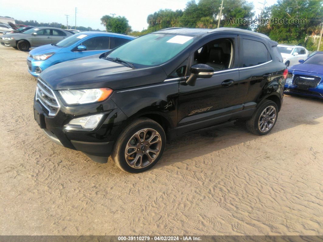 2020 Ford Ecosport Titanium Черный vin: MAJ6S3KL7LC334032