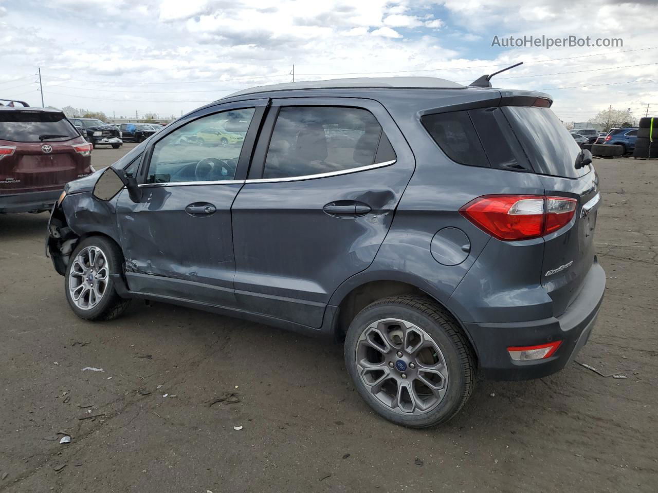 2019 Ford Ecosport Titanium Gray vin: MAJ6S3KL8KC254706