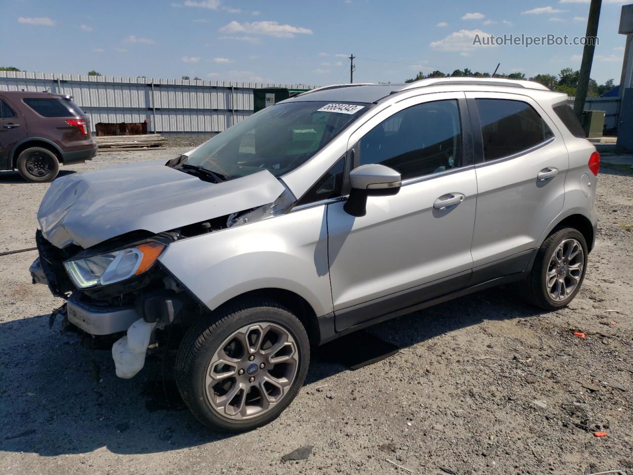 2019 Ford Ecosport Titanium Silver vin: MAJ6S3KL8KC283428