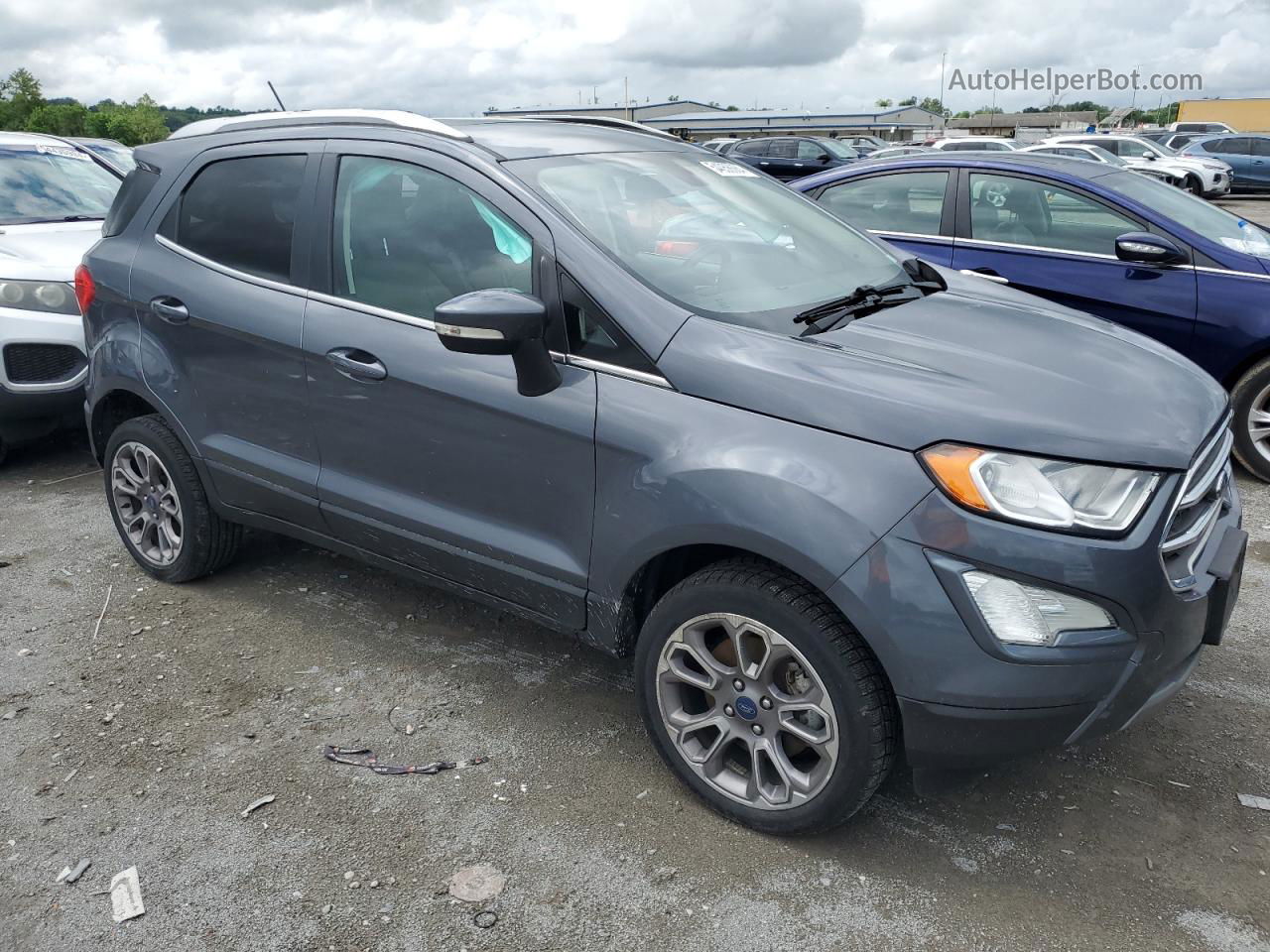 2019 Ford Ecosport Titanium Gray vin: MAJ6S3KL8KC296664