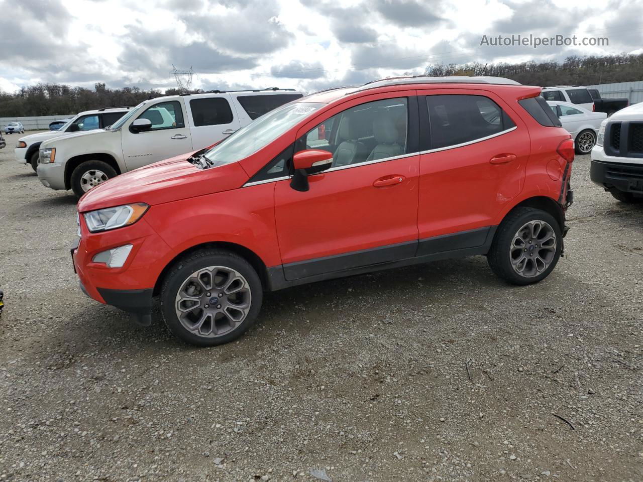 2019 Ford Ecosport Titanium Красный vin: MAJ6S3KL8KC304424