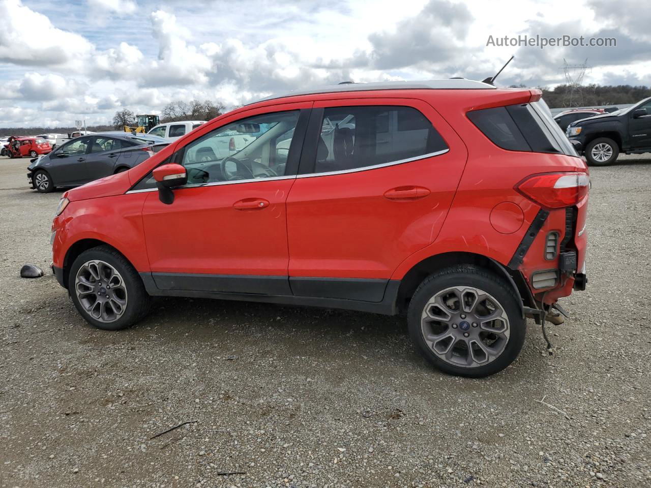 2019 Ford Ecosport Titanium Красный vin: MAJ6S3KL8KC304424