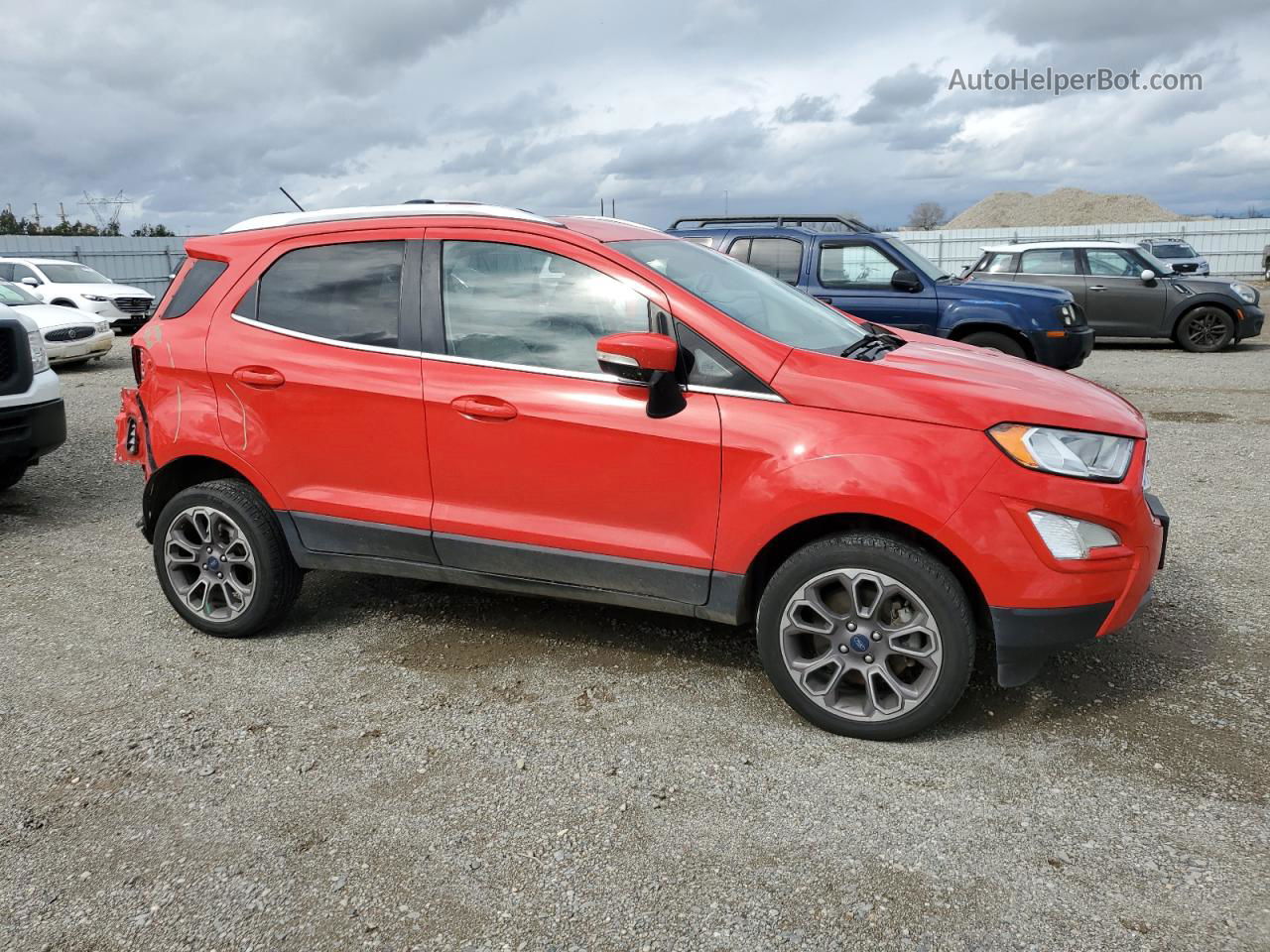 2019 Ford Ecosport Titanium Красный vin: MAJ6S3KL8KC304424