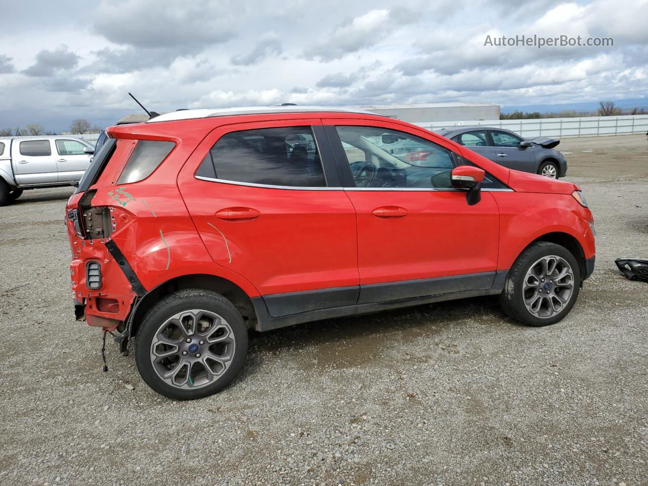 2019 Ford Ecosport Titanium Red vin: MAJ6S3KL8KC304424