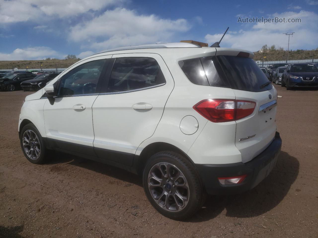 2019 Ford Ecosport Titanium White vin: MAJ6S3KL8KC309901