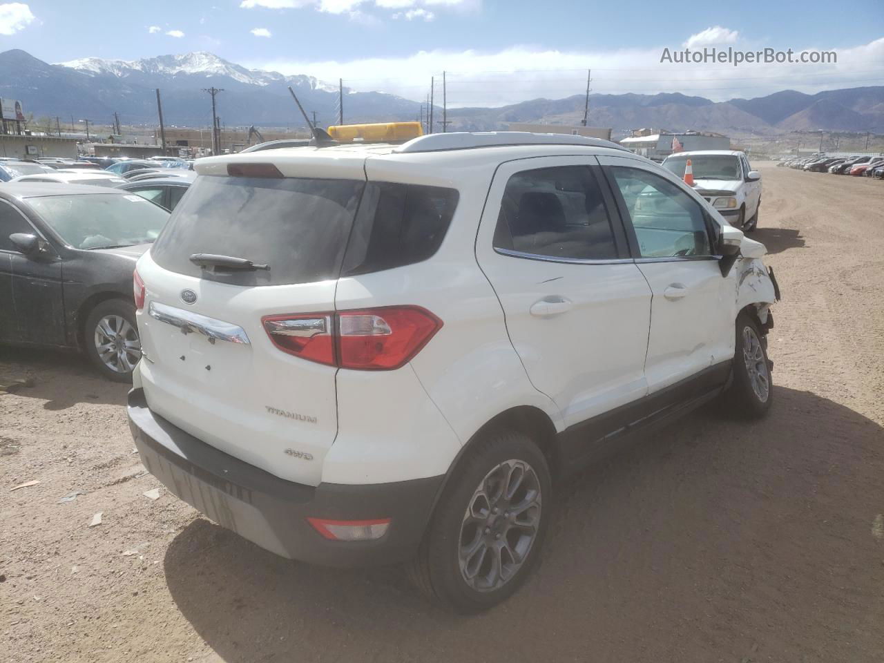 2019 Ford Ecosport Titanium White vin: MAJ6S3KL8KC309901