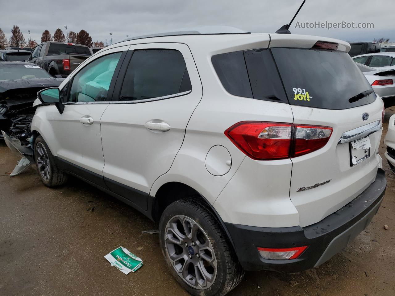 2020 Ford Ecosport Titanium Белый vin: MAJ6S3KL8LC311147