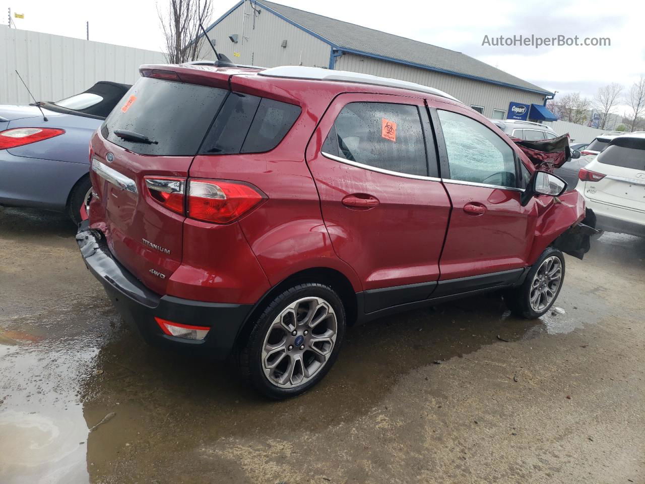 2020 Ford Ecosport Titanium Red vin: MAJ6S3KL8LC337442