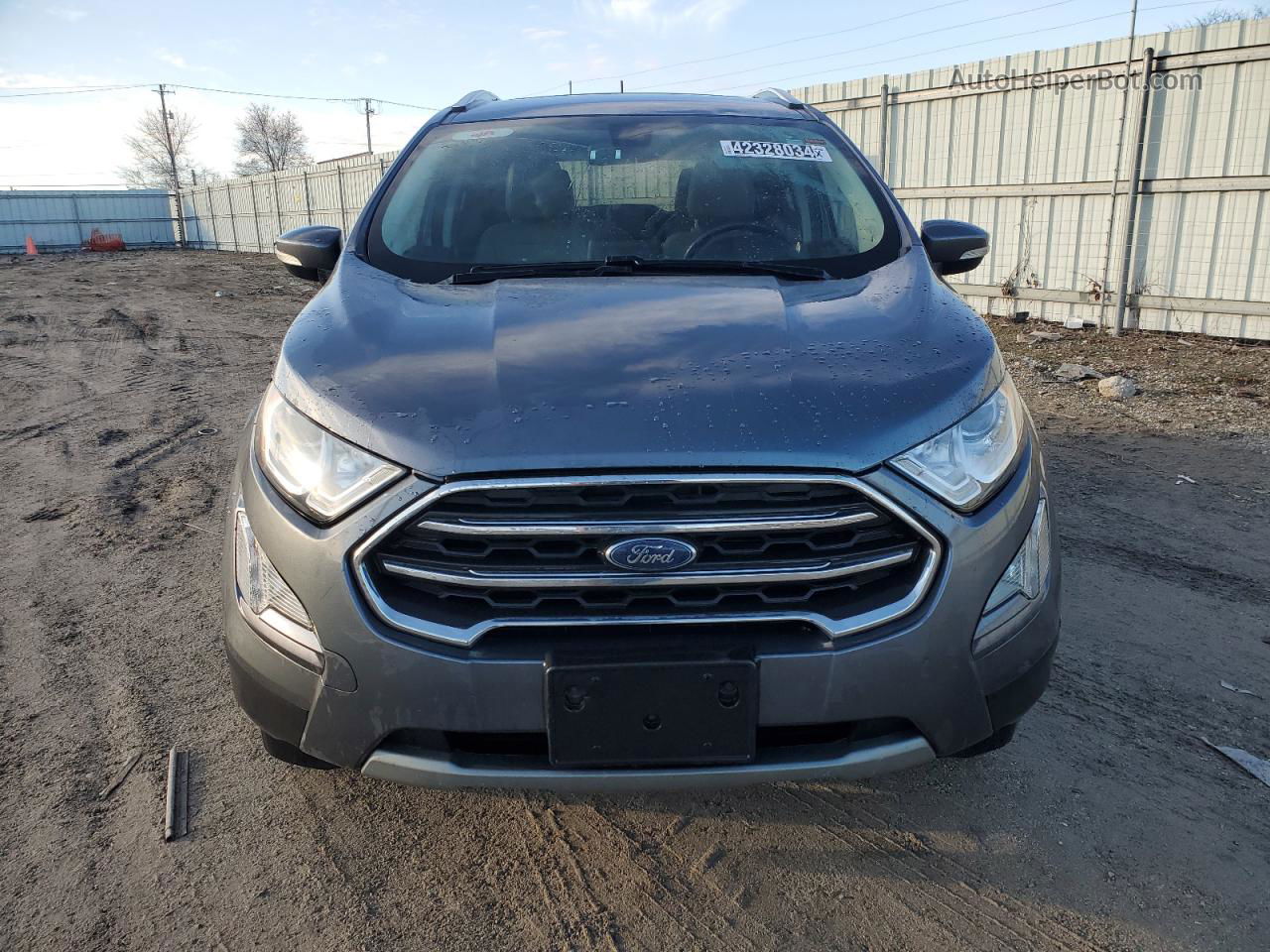 2019 Ford Ecosport Titanium Gray vin: MAJ6S3KL9KC260935