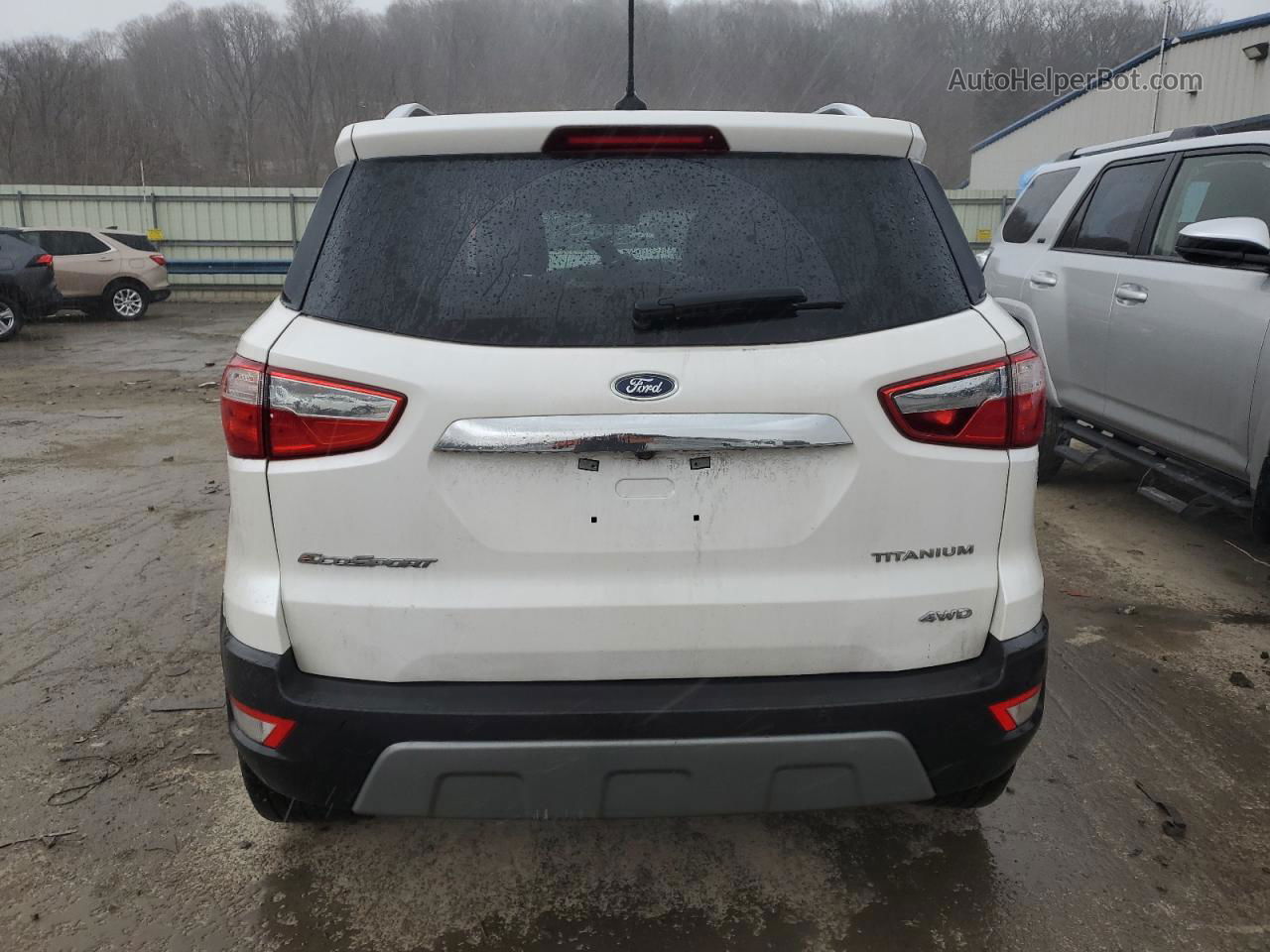 2019 Ford Ecosport Titanium White vin: MAJ6S3KL9KC274480