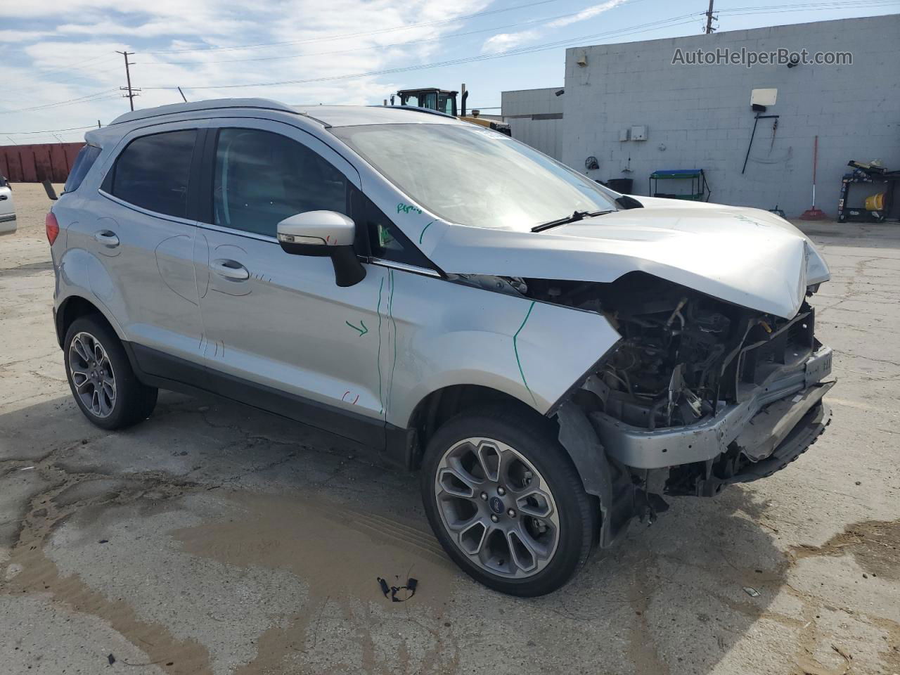 2020 Ford Ecosport Titanium Silver vin: MAJ6S3KL9LC312209