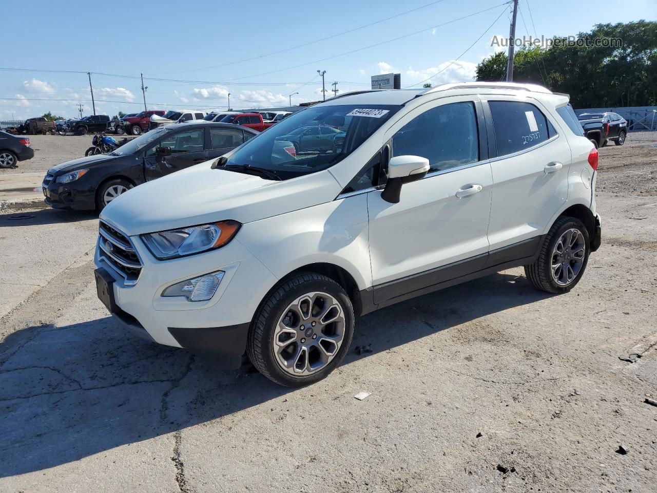 2020 Ford Ecosport Titanium White vin: MAJ6S3KL9LC358297