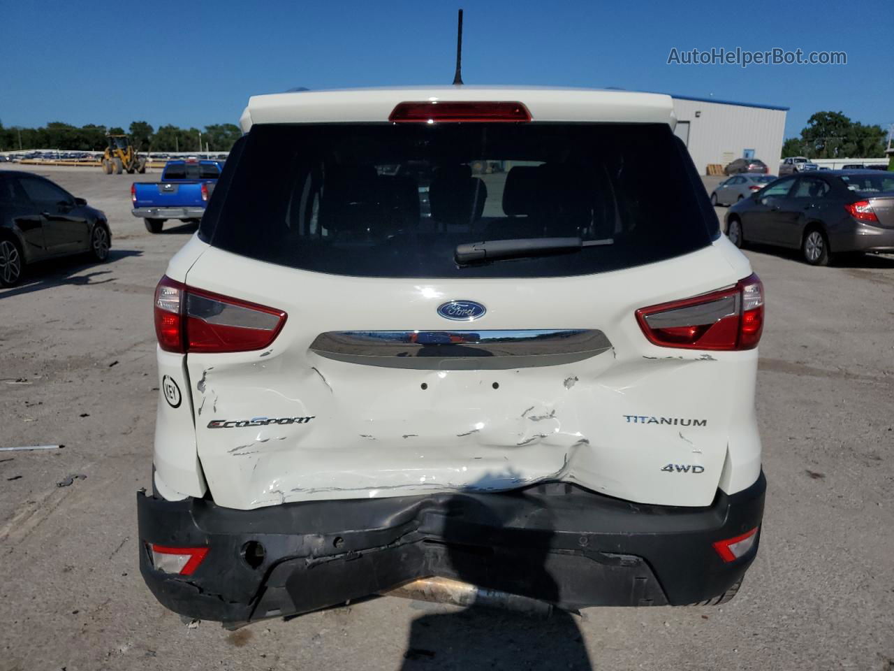 2020 Ford Ecosport Titanium White vin: MAJ6S3KL9LC358297