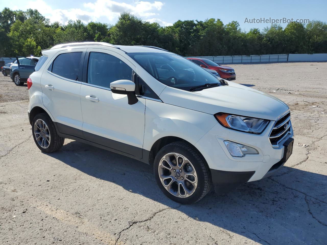 2020 Ford Ecosport Titanium White vin: MAJ6S3KL9LC358297