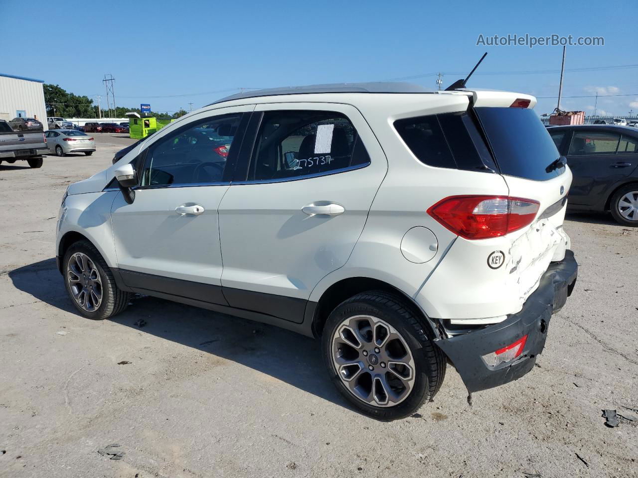 2020 Ford Ecosport Titanium White vin: MAJ6S3KL9LC358297