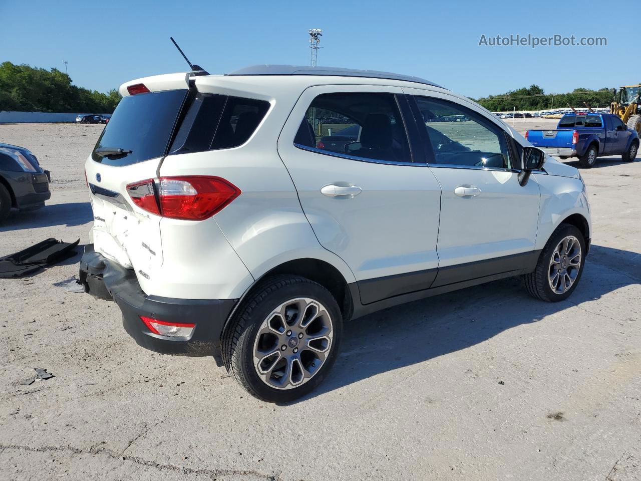 2020 Ford Ecosport Titanium White vin: MAJ6S3KL9LC358297