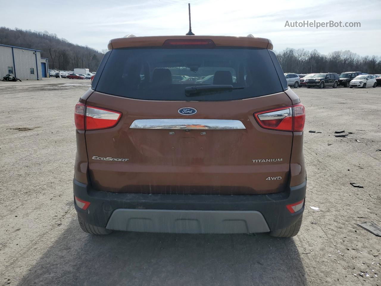 2019 Ford Ecosport Titanium Brown vin: MAJ6S3KLXKC294303