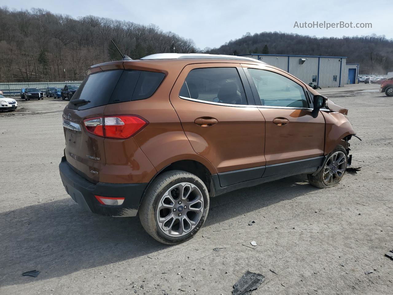 2019 Ford Ecosport Titanium Brown vin: MAJ6S3KLXKC294303