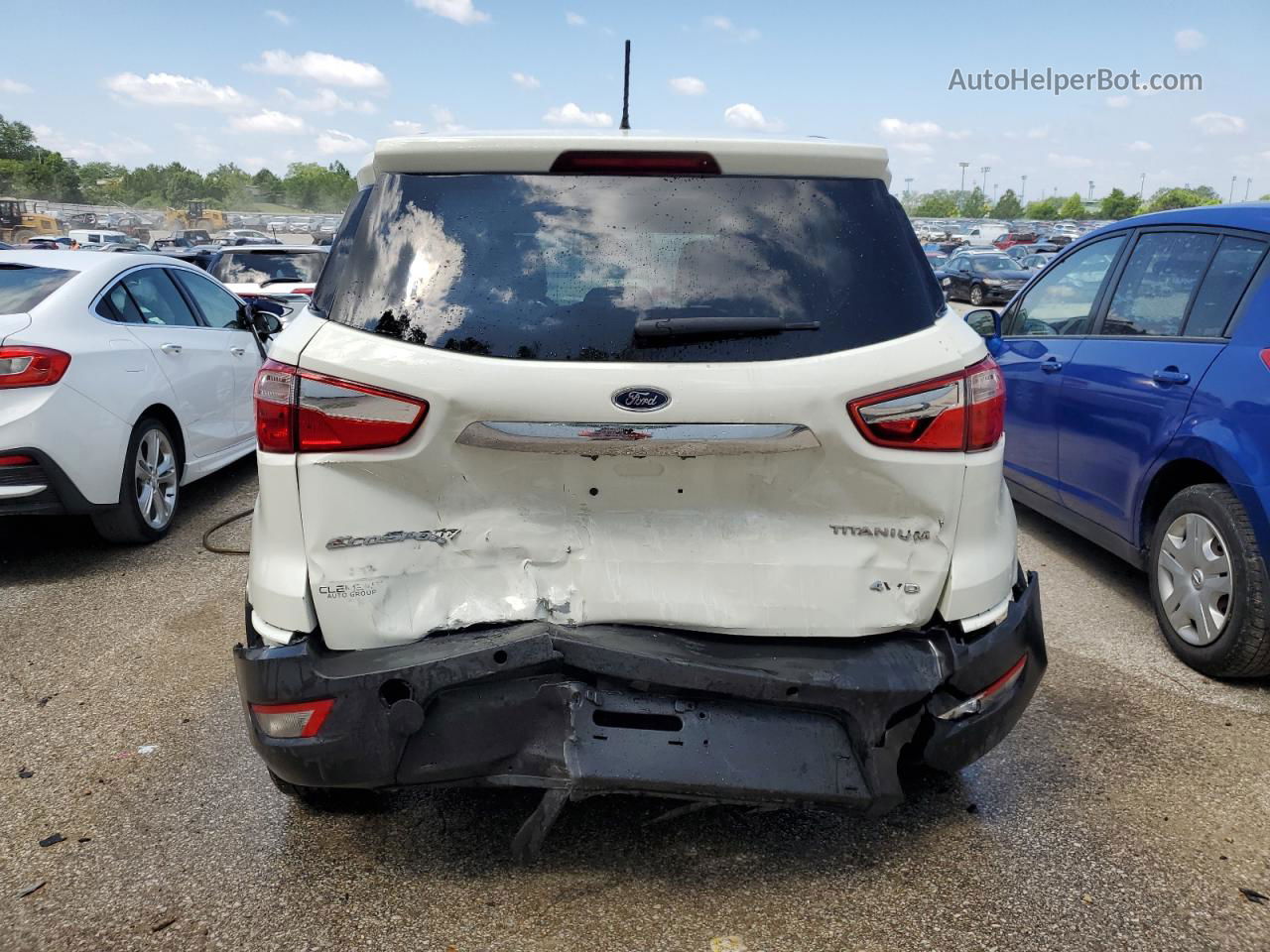 2020 Ford Ecosport Titanium White vin: MAJ6S3KLXLC352752