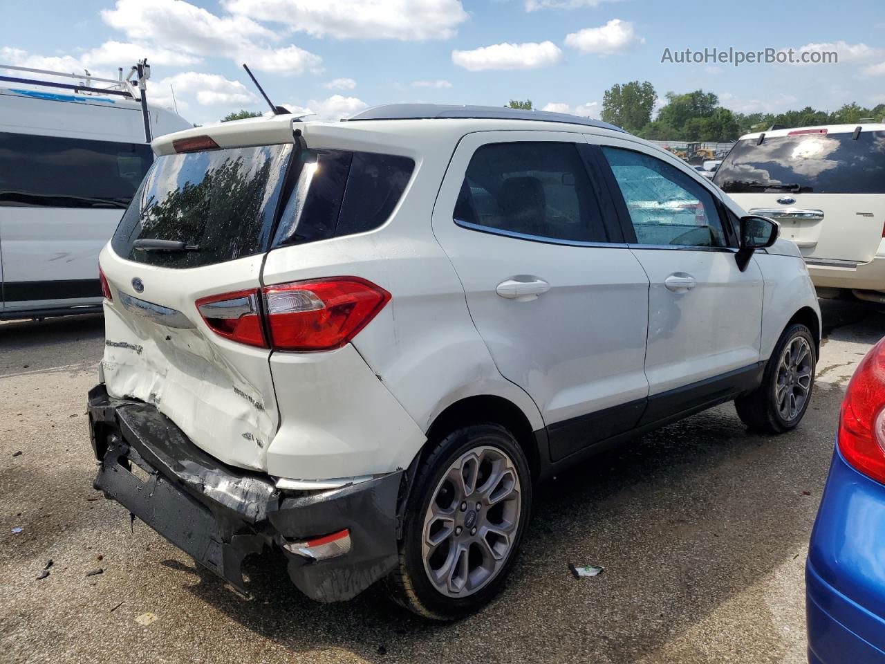 2020 Ford Ecosport Titanium White vin: MAJ6S3KLXLC352752