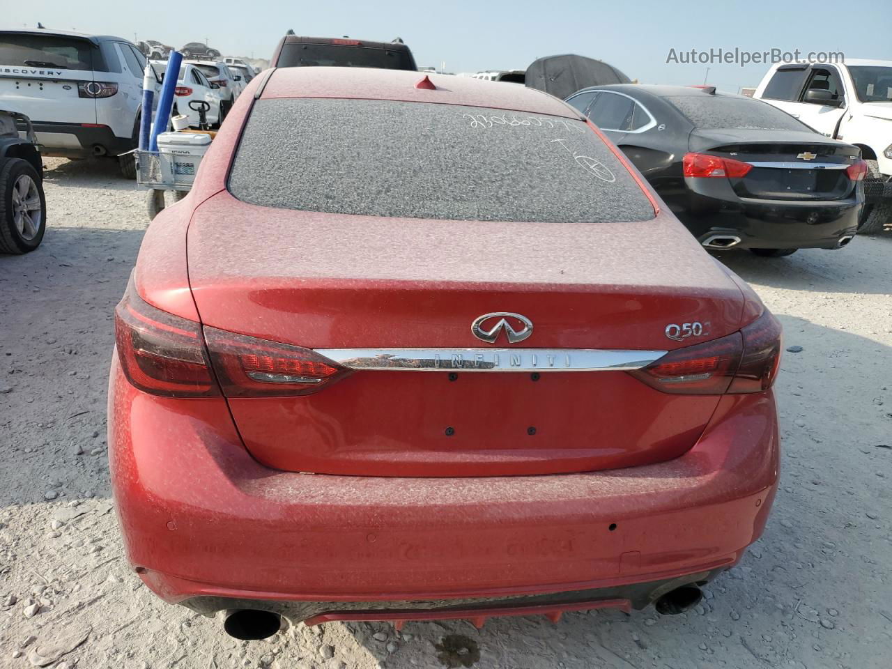 2018 Infiniti Q50 Red Sport 400 Red vin: JN1FV7AP5JM461322