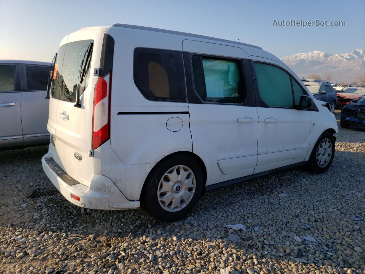 2018 Ford Transit Connect Xlt White vin: NM0AS8F78J1369408