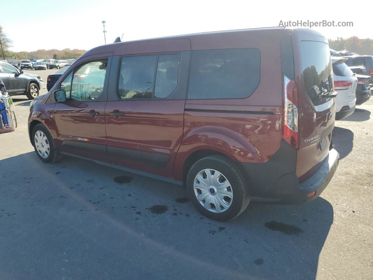 2020 Ford Transit Connect Xl Темно-бордовый vin: NM0GE9E2XL1446506